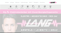 Desktop Screenshot of elektro-lang.at